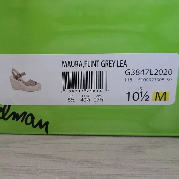 NIB Sam Edelman Maura Espadrille Wedge Sandal size 10.5 - Picture 9 of 13